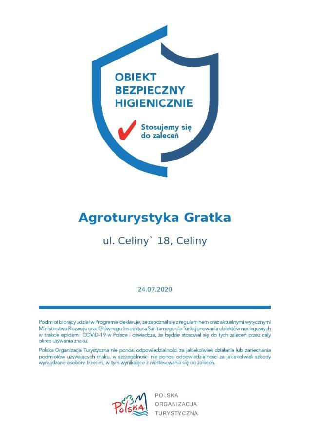 Gospodarstwo Agroturystyczno-Edukacyjne Gratka Celiny  Dış mekan fotoğraf